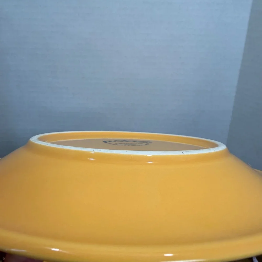 Oneida Petals Marigold Salad Plates Set of 6 Yellow Flower Ceramic 8